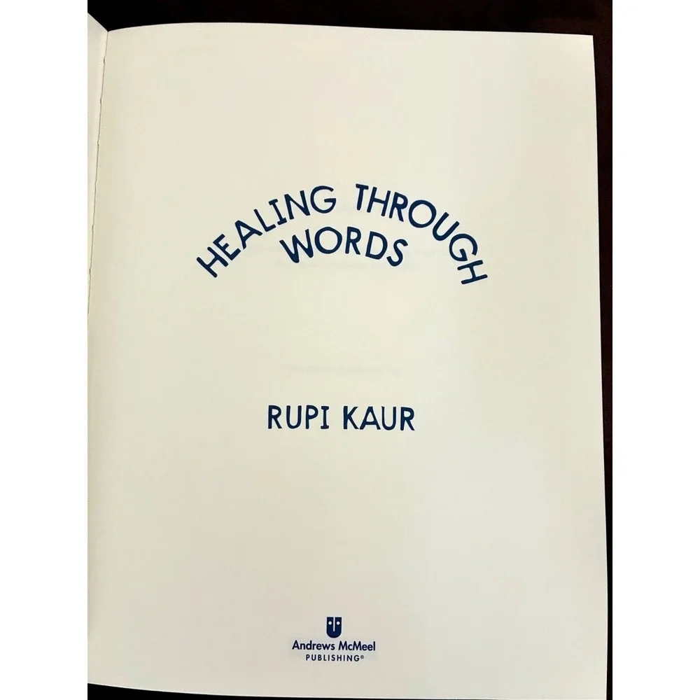 Healing Through Words By Rupi Kaur Hardcover Writing Exercises Book
